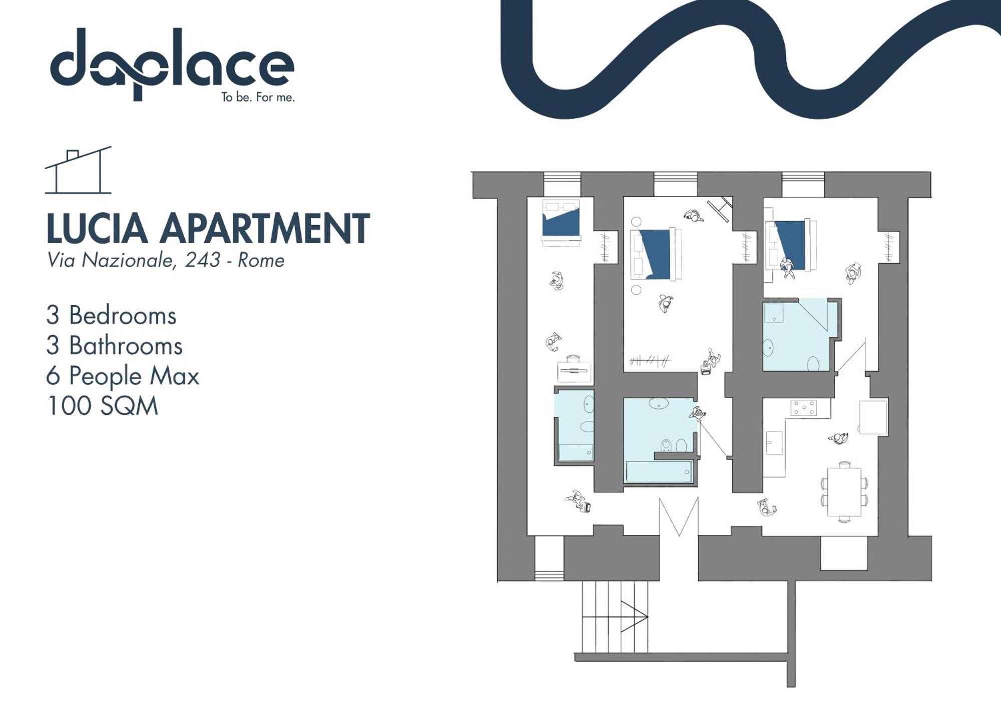 Daplace - Lucia Apartment Roma Eksteriør bilde